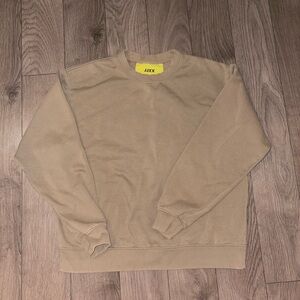 Crewneck Sweatshirt in Beige - Women's Classic Pullover